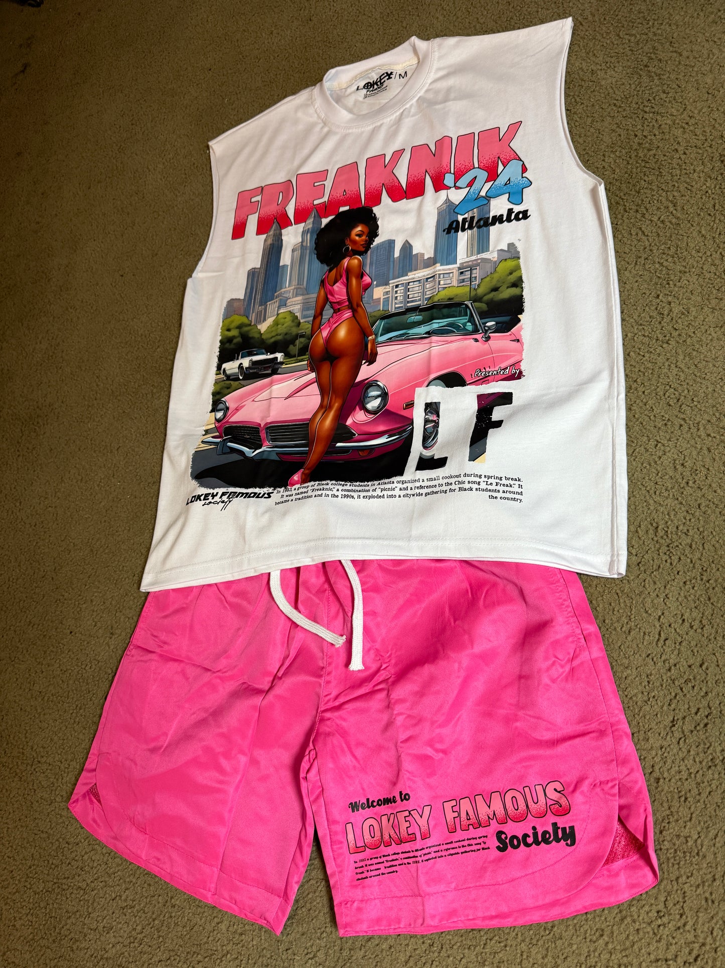 Freaknik pink shorts