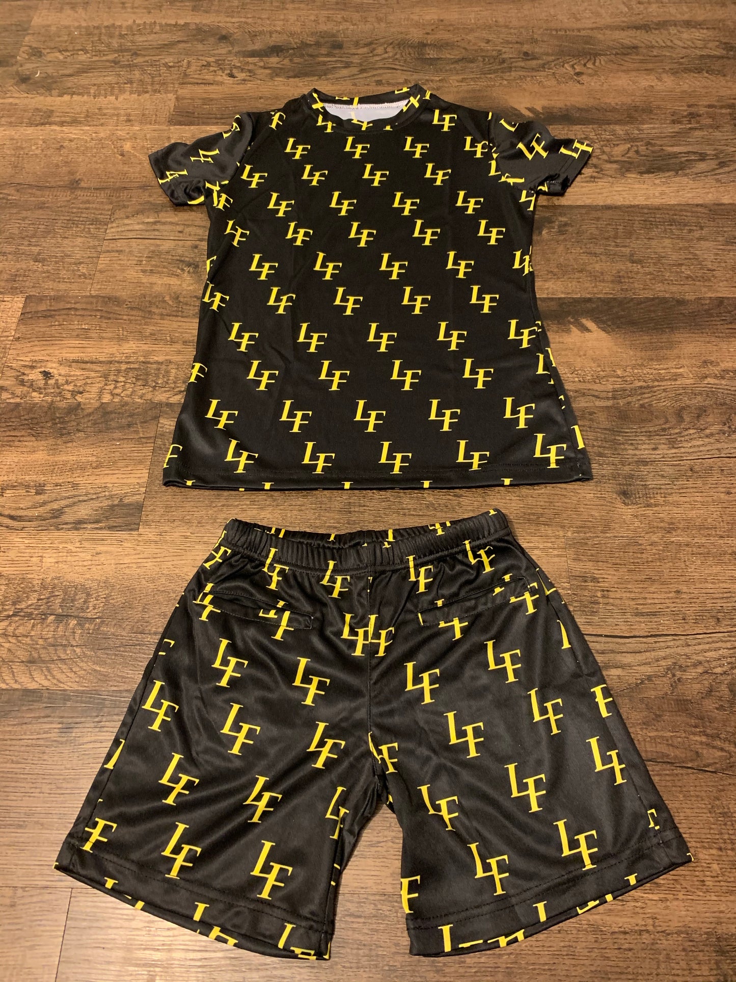 Black and yellow T-shirt