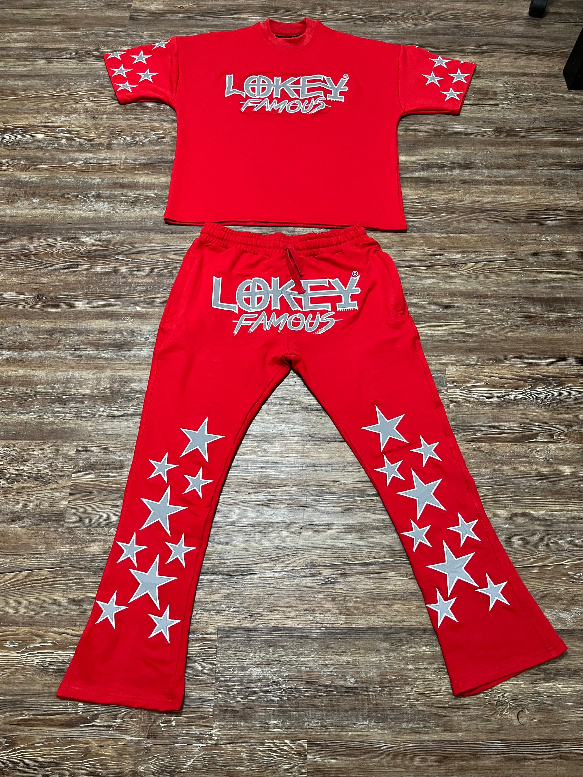 Red Oversized Star T-shirt