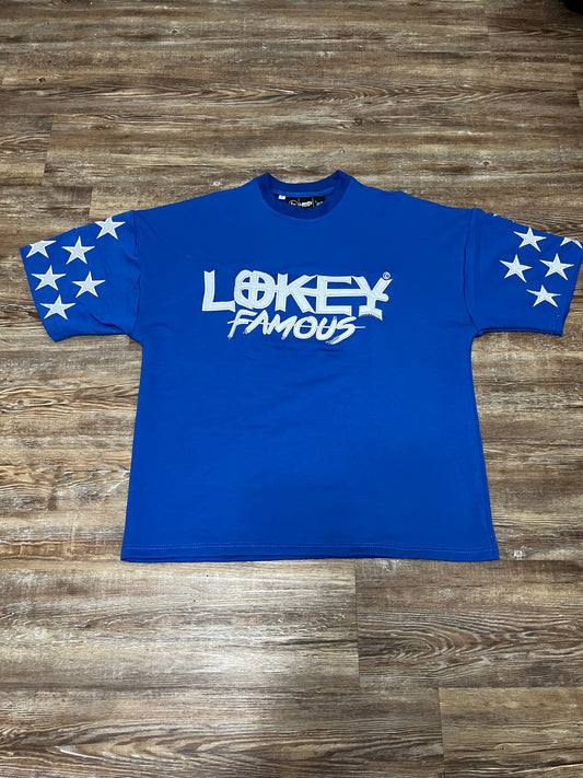Blue Oversized Star T-shirt