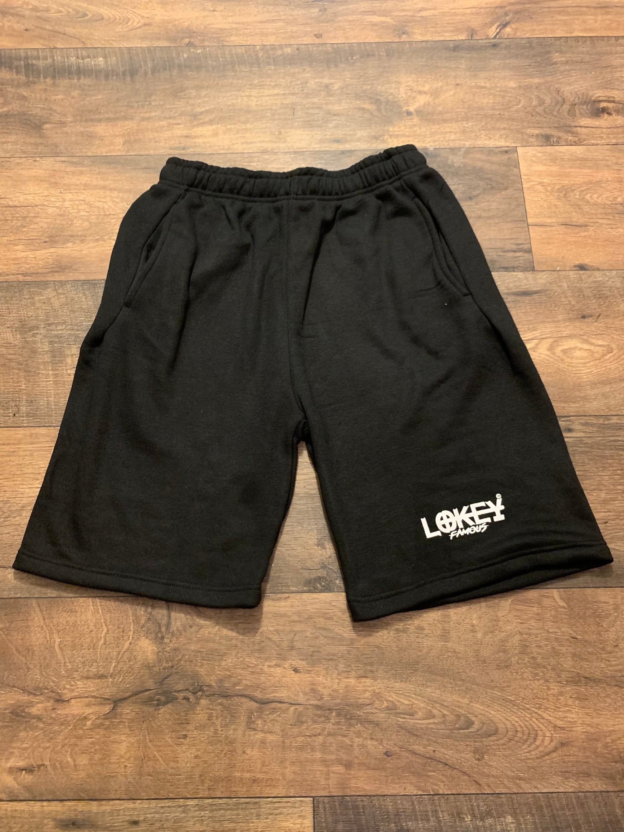 LF black shorts w/white logo
