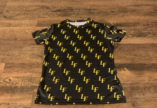 Black and yellow T-shirt