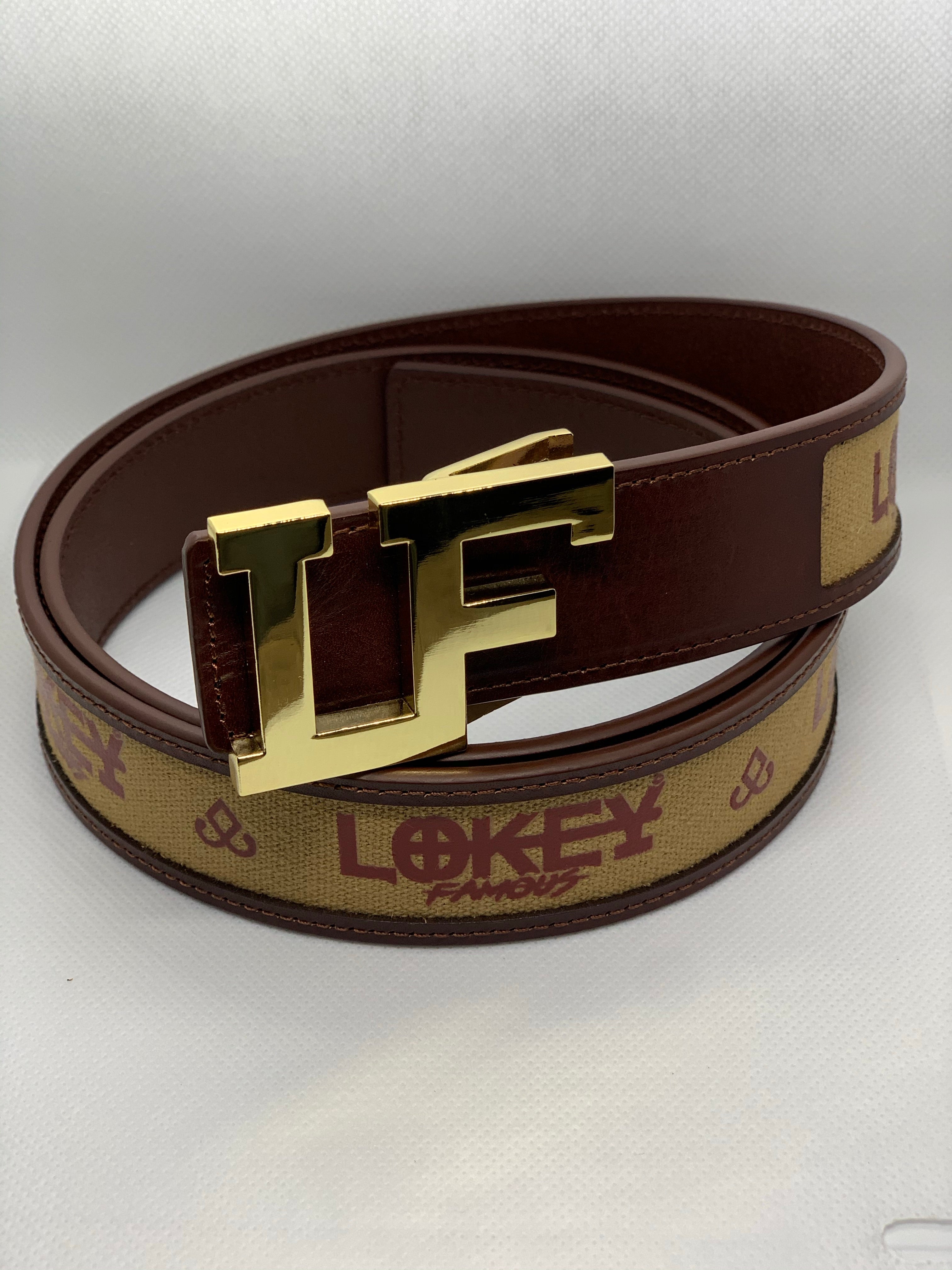 Lokey Famous Designer Belt (Brown) 38