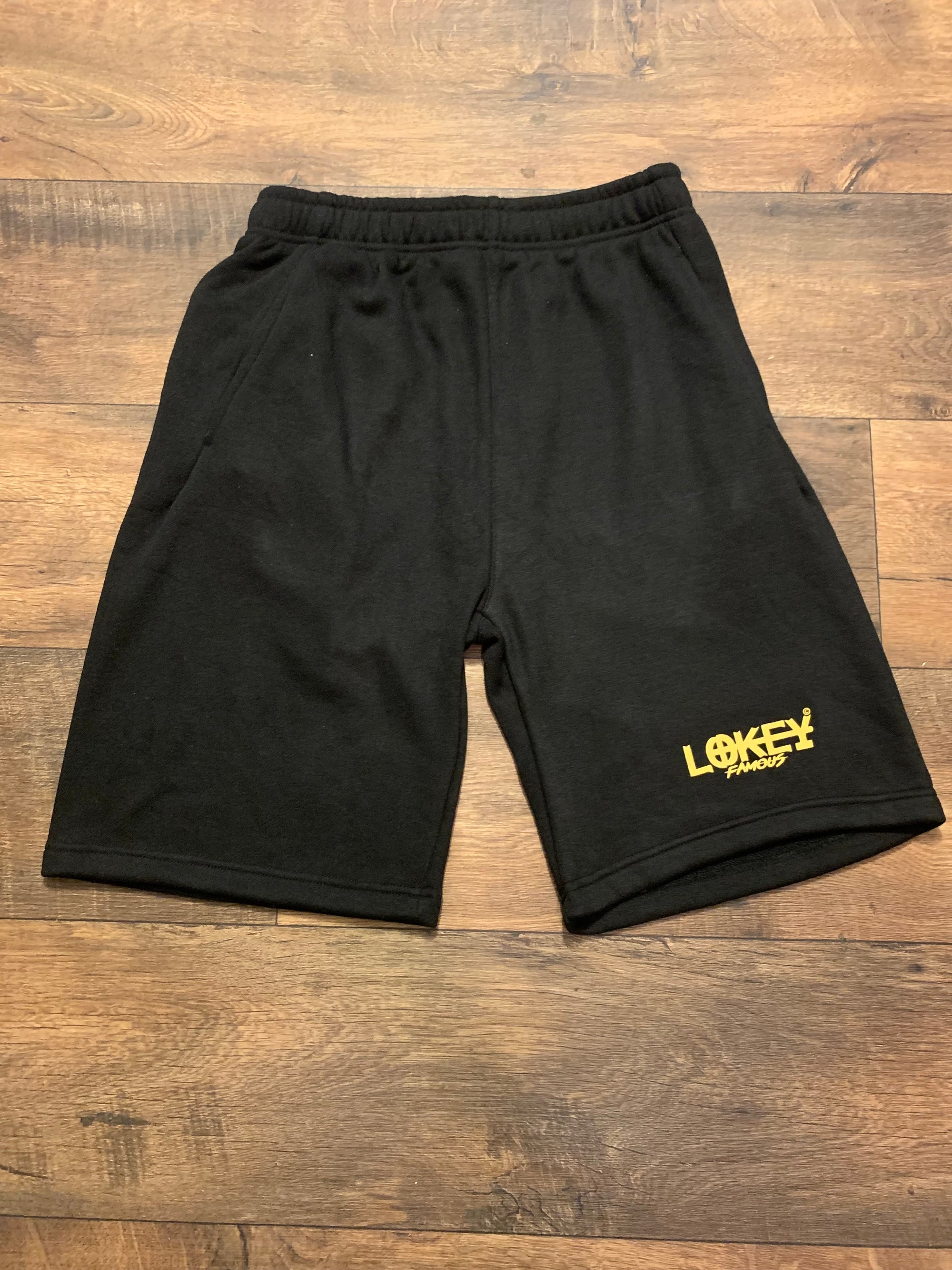 LF black shorts w/Golden yellow logo
