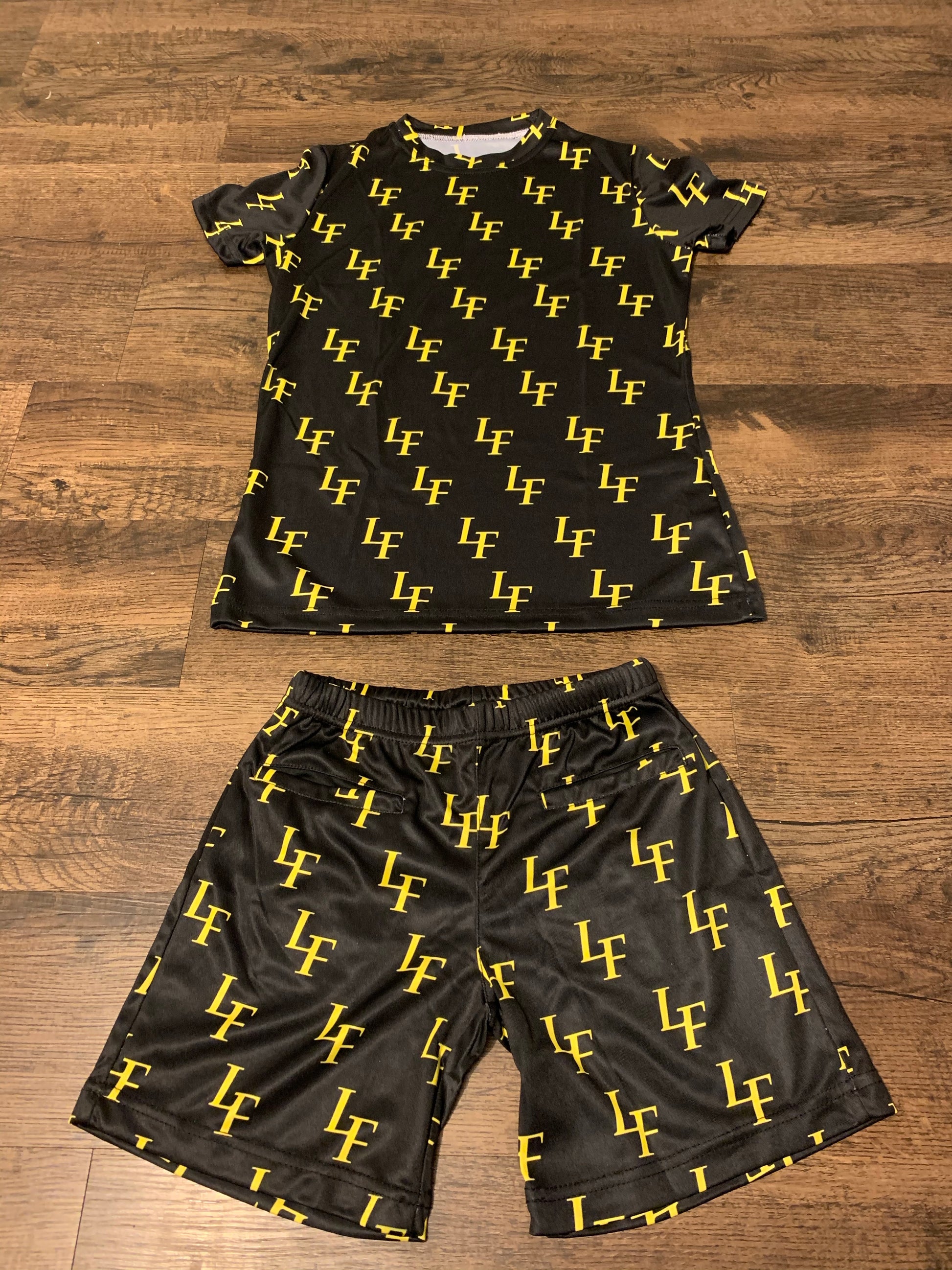 Black and yellow T-shirt